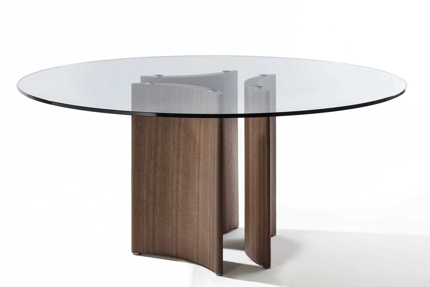 Alan Glass Round Dining Table