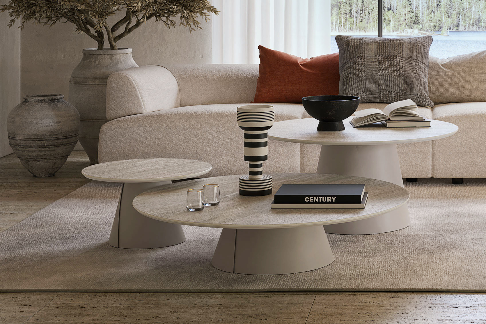 Albert Keramik Round Coffee Table