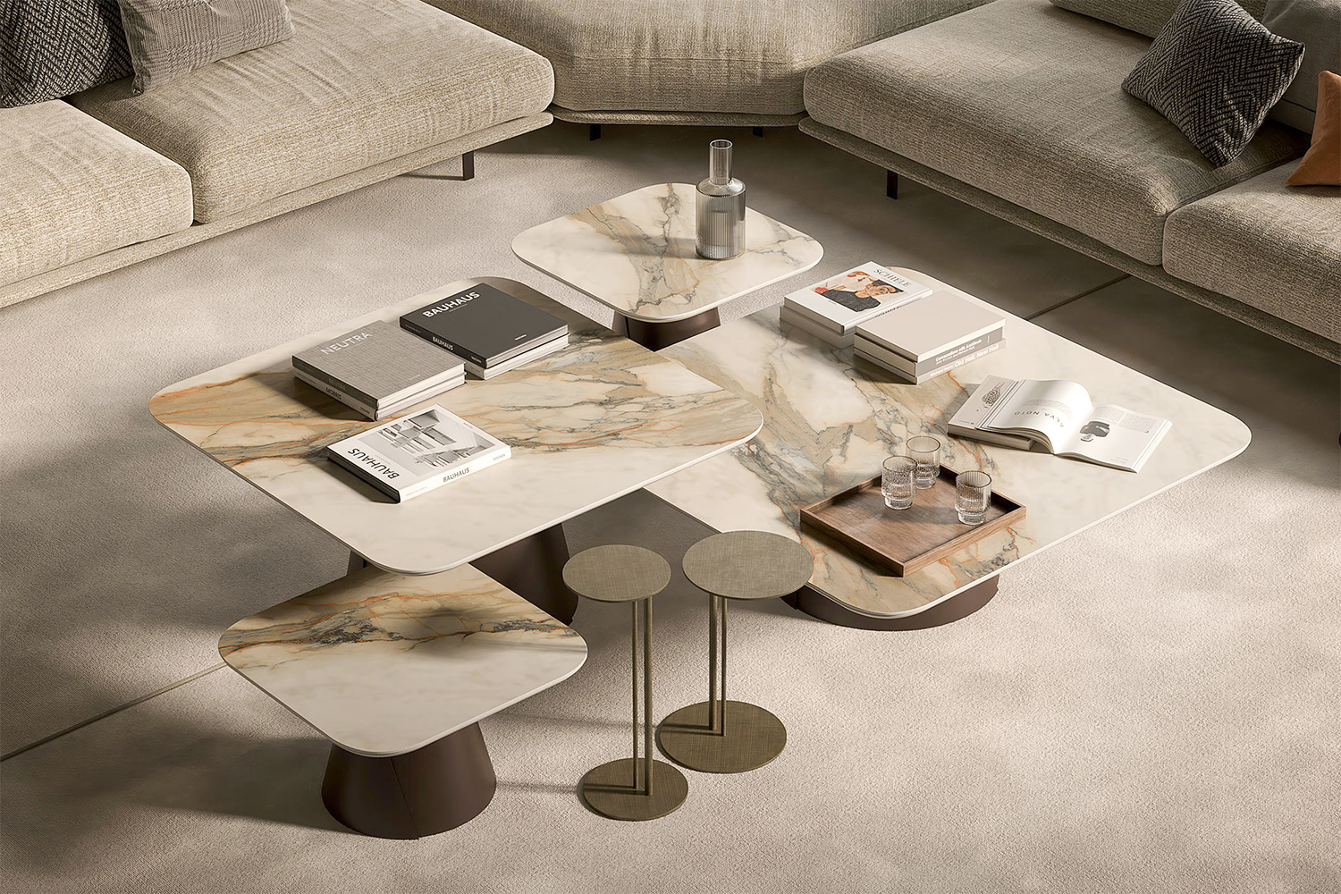 Albert Keramik Square Coffee Table