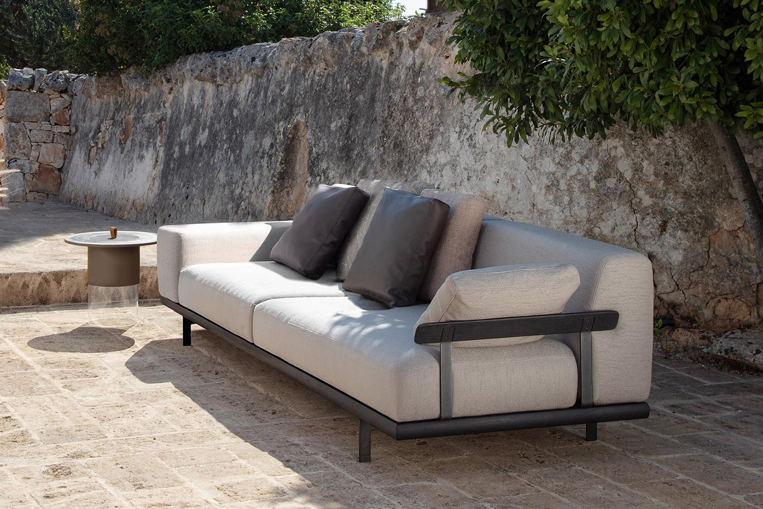 Allure Sofa with Wood Arm