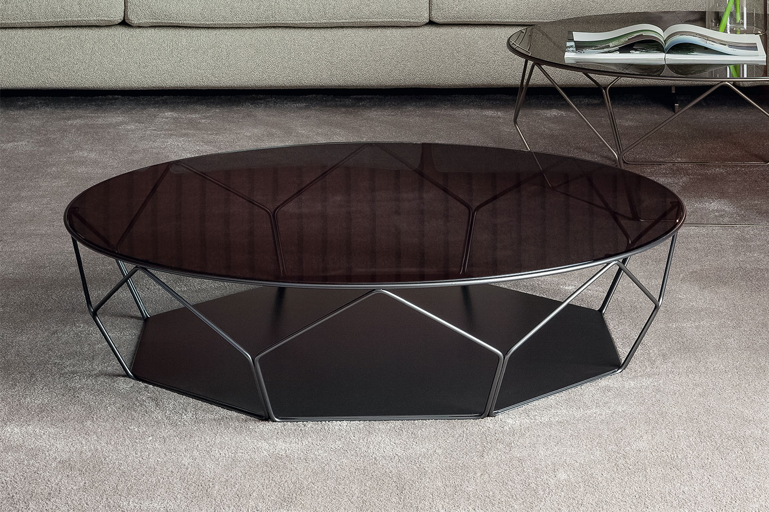 Arbor Coffee Table with Solid Base