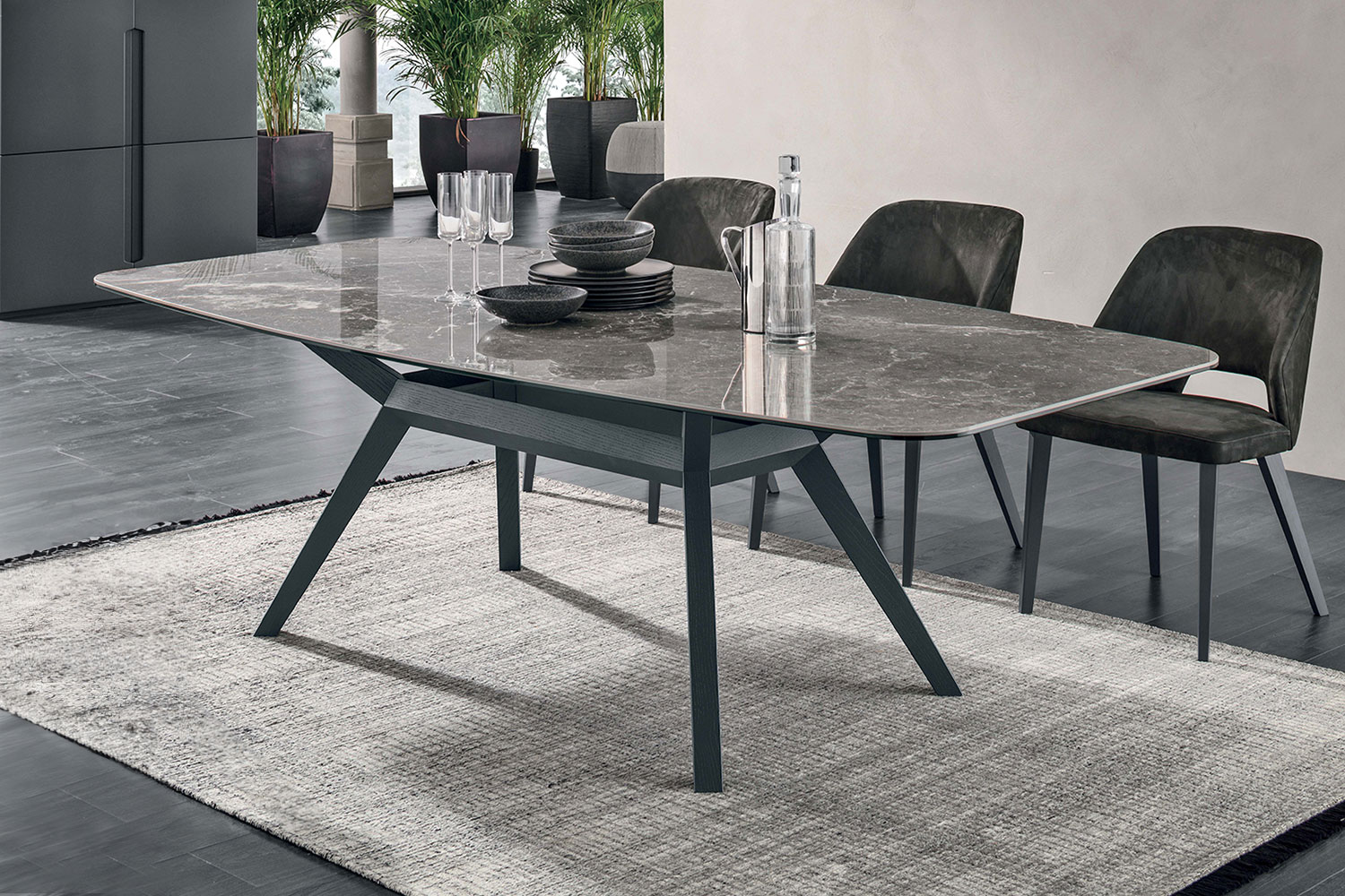 Avalon Ceramic Dining Table