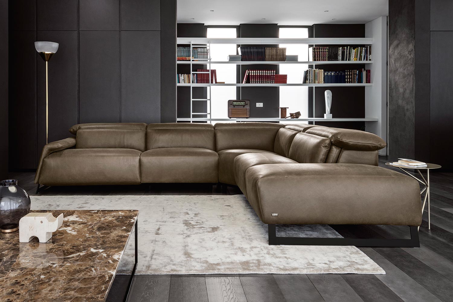 Canaletto Sectional Sofa With Recliner