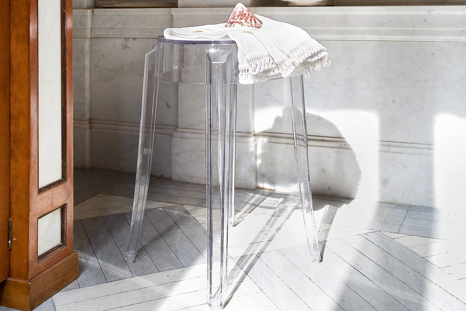 Charles Ghost Stool (Set of 2) Quickship