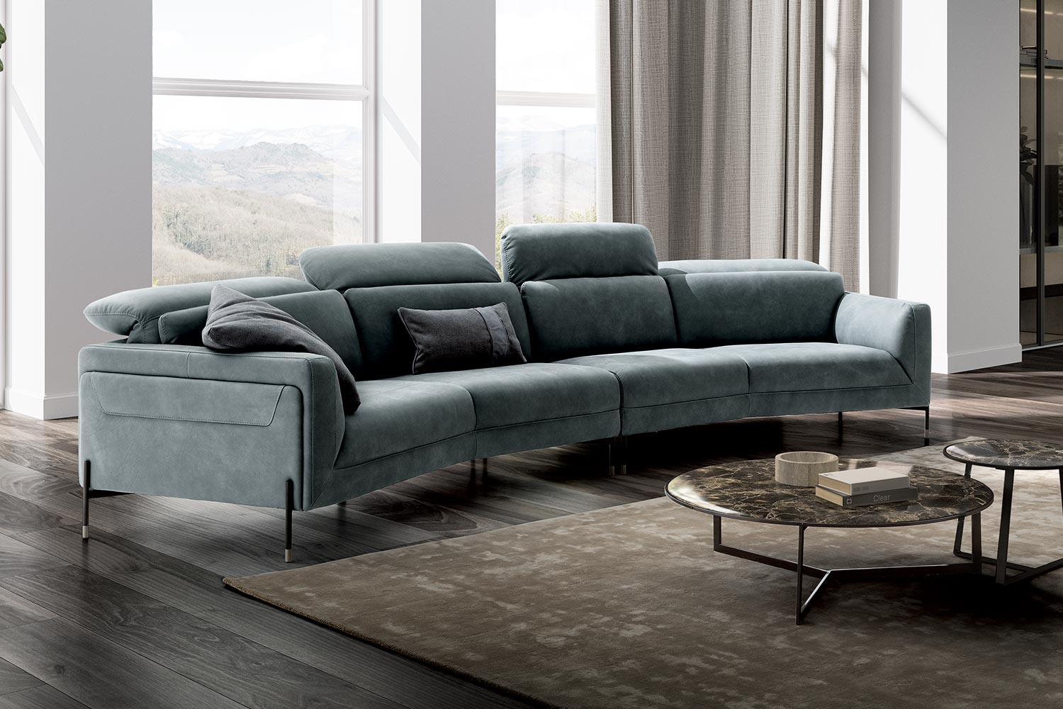 Claire Curved Sofa