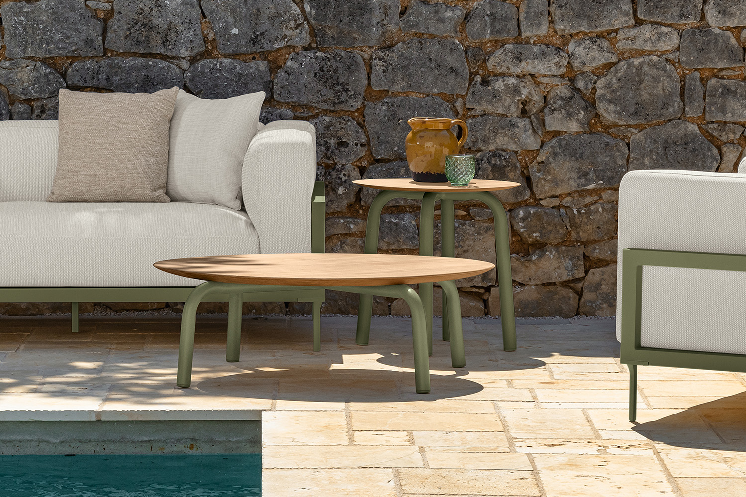 Cleo Alu Round Coffee Table