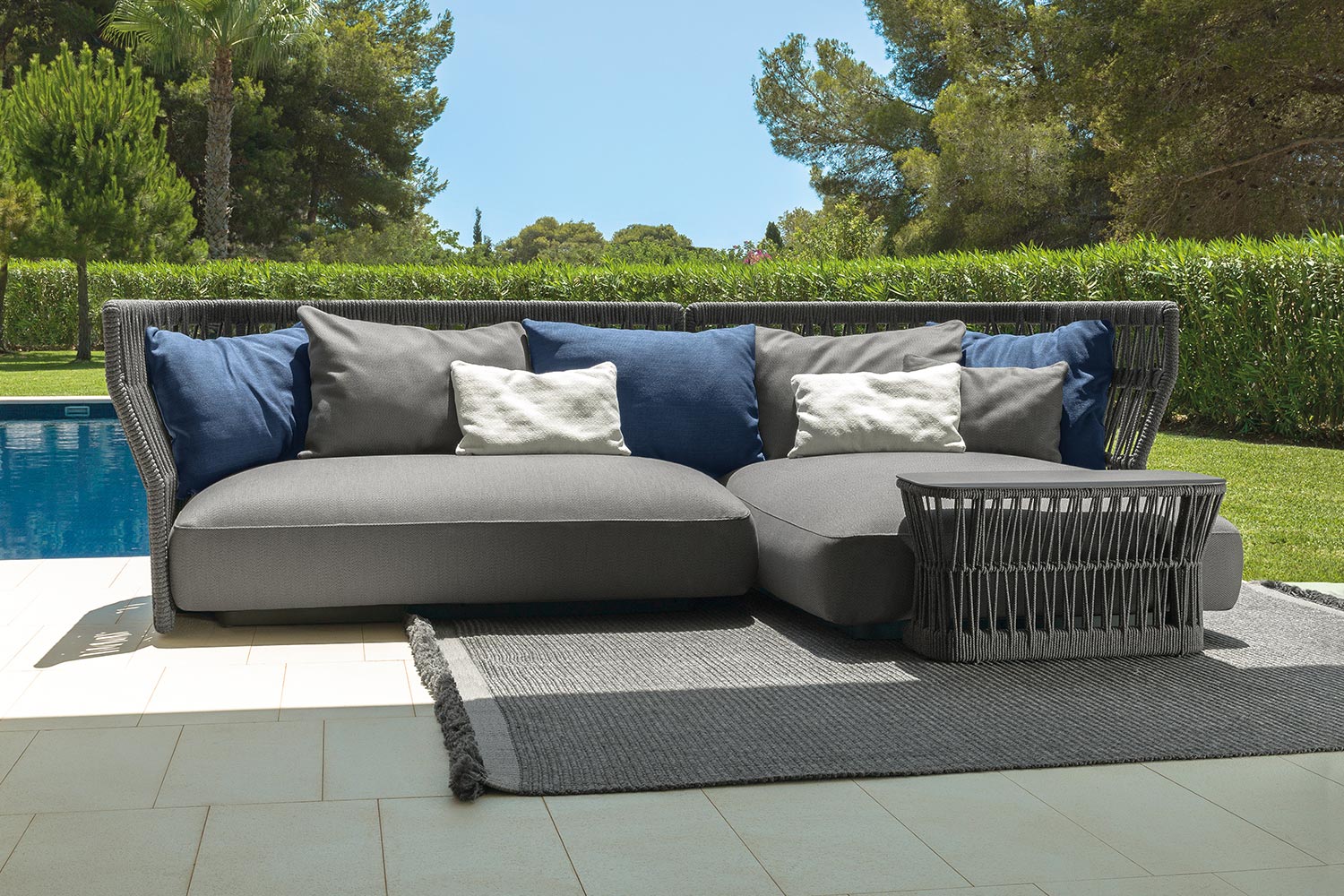 Cliff Rope Sectional Sofa with Chaise