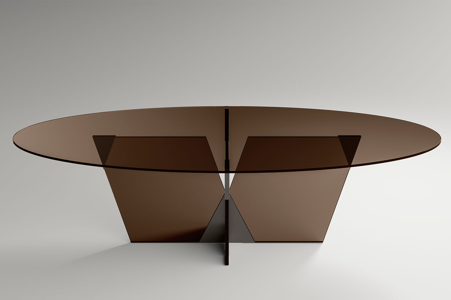 Crossover Oval Dining Table