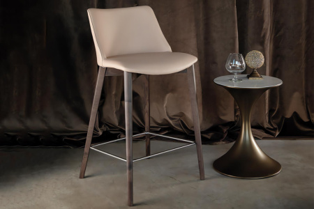 Agata Wood Bar Stool