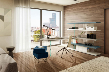 Air 1256 Bookshelf with Desk