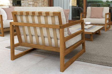 Alabama Wood Lounge Armchair