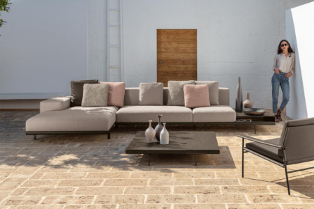 Allure Chaise Sectional Sofa with Table