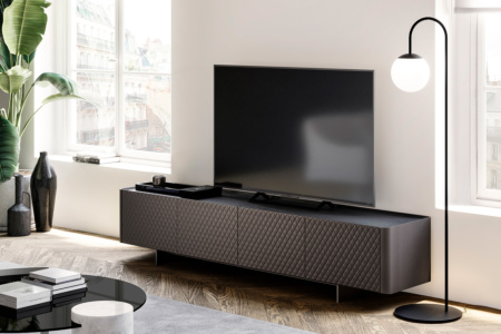 Alma Upholstered TV Stand