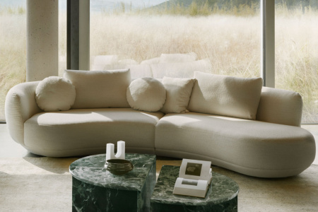 Amalfi Curved Sectional Sofa