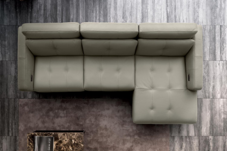 Antares Living Sectional Sofa with-Recliner