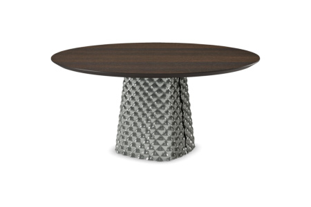 Atrium Wood Round Dining Table