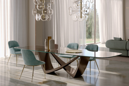 Bach Glass Dining Table