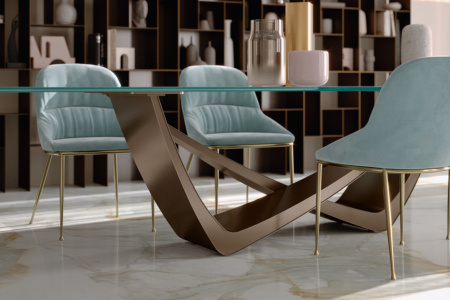 Bach Glass Dining Table