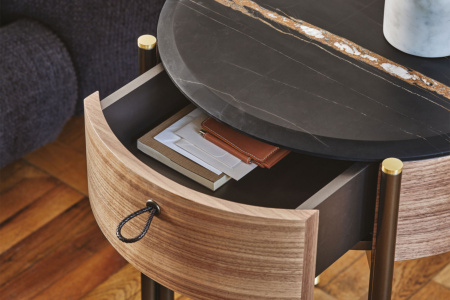 Bayus Round Nightstand