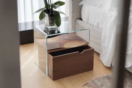 Bifronte Glass Nightstand