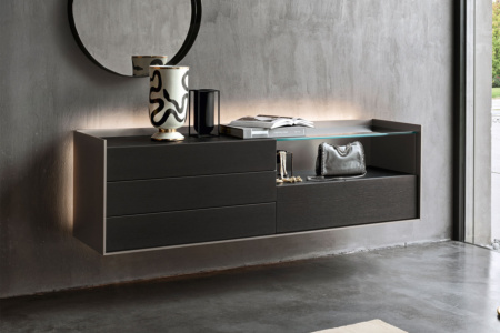 Cabaret Glass Wall Mounted Dresser