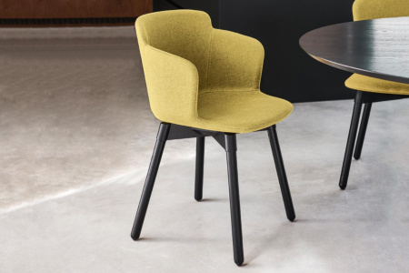 Calla Wood Upholstered Dining Chair