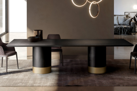 Cilindro Double Pedestal Dining Table