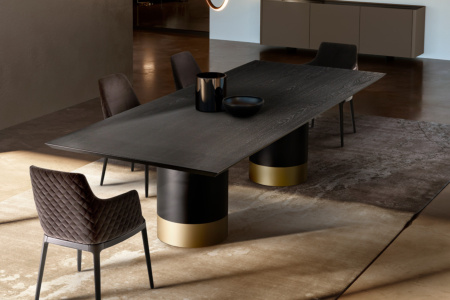 Cilindro Double Pedestal Dining Table