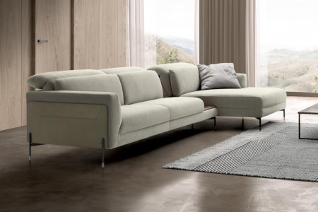 Claire Chaise Sectional Sofa with Table