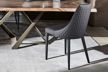 Clara Quilted Upholstered Dining Chair Quickship