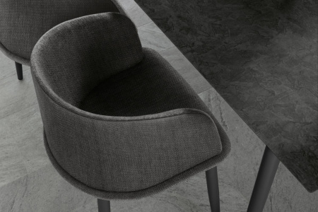 Cleo Alu Dining Armchair