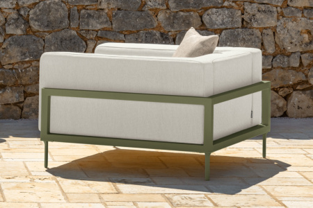 Cleo Alu Large Lounge Armchair