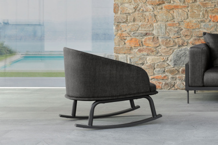 Cleo Alu Rocking Armchair
