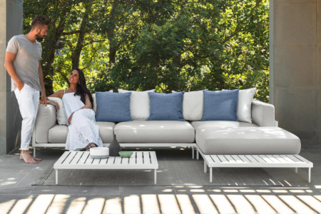 Cleo Alu Sectional Sofa with Chaise