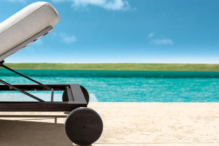 Cleo Wood Chaise Lounge