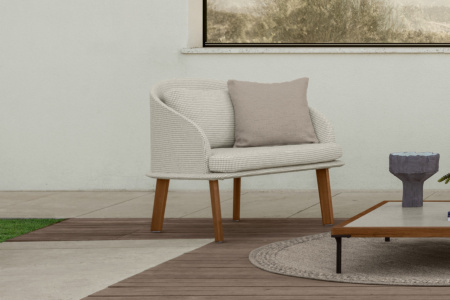 Cleo Wood Lounge Armchair