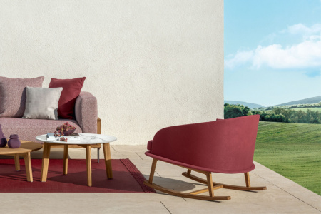 Cleo Wood Rocking Armchair