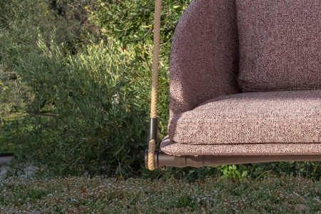 Cleo Wood Swing Armchair