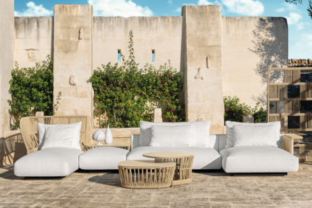 Cliff Deco J-Shape Sectional Sofa