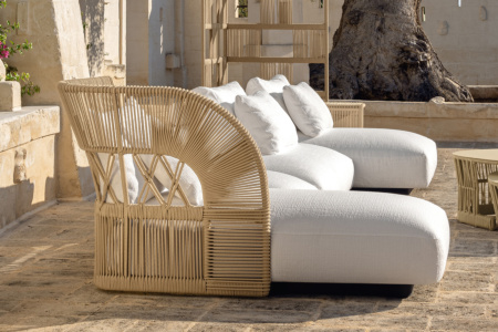 Cliff Deco J-Shape Sectional Sofa