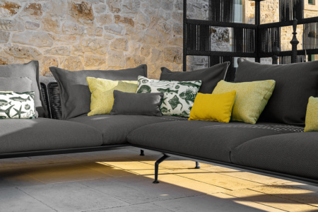 Cruise Alu J-Shape Sectional Sofa