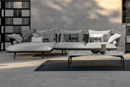 Cruise Alu Sectional Sofa with Chaise