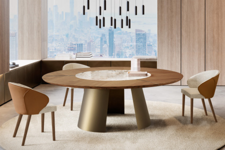 Dorian Wood-Ceramic Dining Table