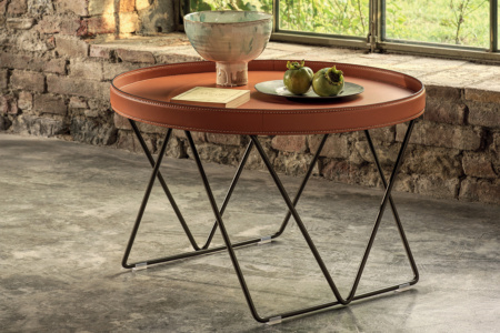 Flexus Leather End Table