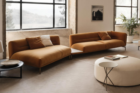 Gary Curved Sectional Sofa with Chaise