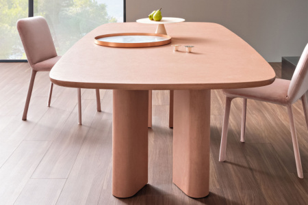 Geometric Clay Dining Table