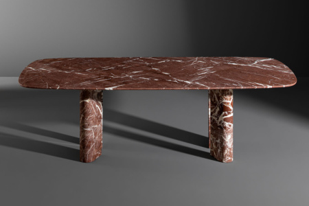 Geometric Marble Dining Table