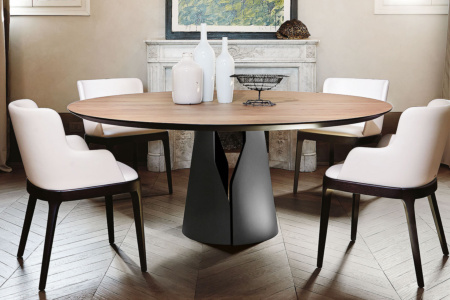 Giano Wood Round Dining Table