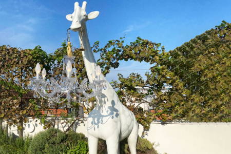 Giraffe In Love M Outdoor Floor Lamp