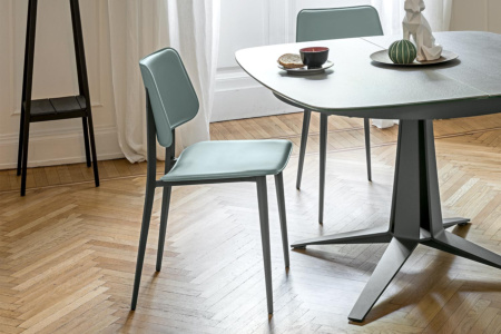 Joe Hard Leather Dining Chair